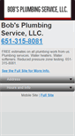 Mobile Screenshot of bobsplumbingservices.com